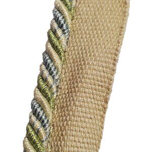 Samuel & Sons 35 Yds 1/4" Annecy Cord Tape 170 Ecru Fabric Trim Border Designer